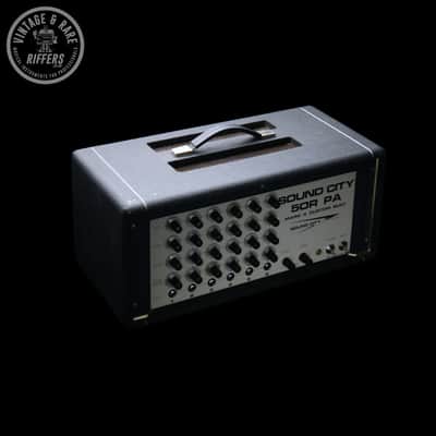 *Serviced* c.1970s Sound City PA 50R Dallas Arbiter London Vintage PA System Mark IV 4 Custom Built British Amp | 6 Channel PA Mixer Fifty Clean with Original Partridge Transformers image 18