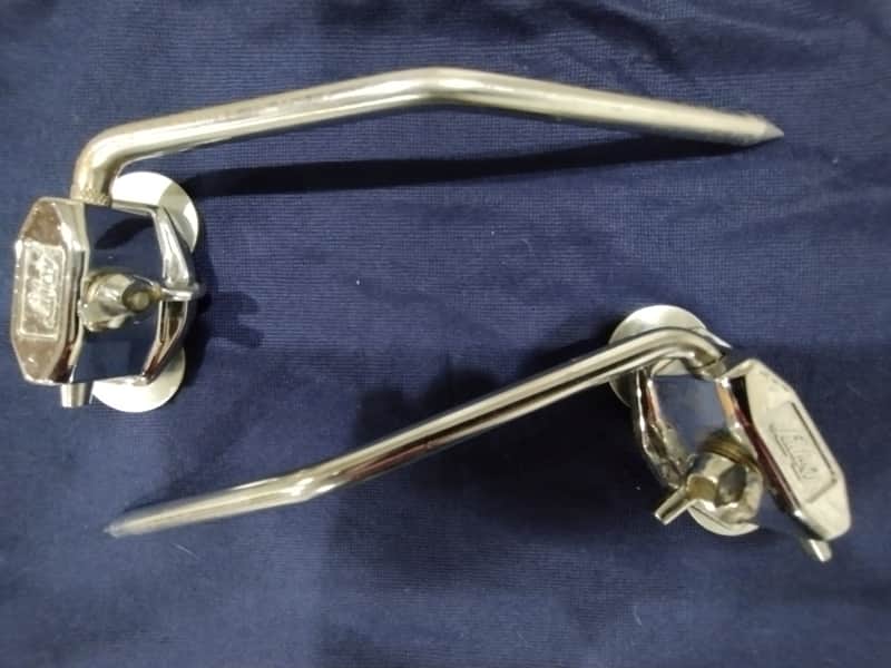Vintage Ludwig bass drum spurs - gull wing 1960's image 1