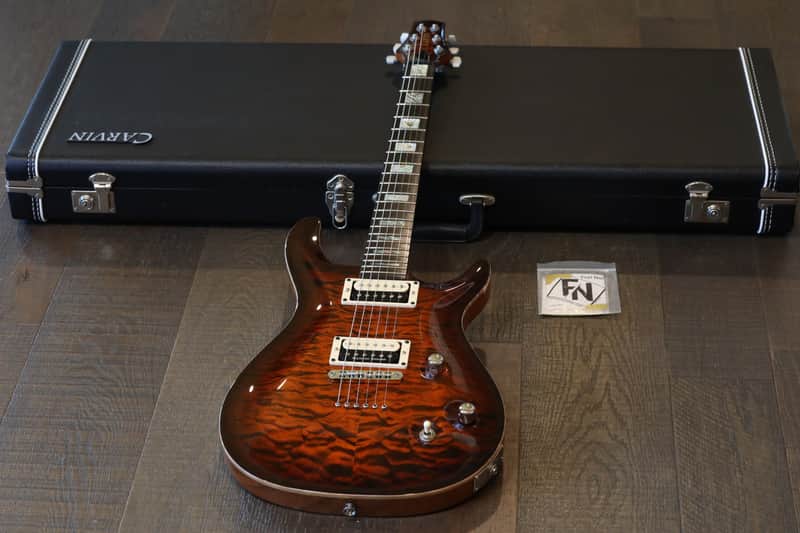 MINTY! Carvin California Carved Top CT-6 Double-Cut Electric Guitar Quilted Amber + COA OHSC image 1