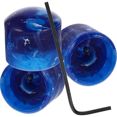 3pcs Blue Guitar and Bass Control Knobs Set image 1