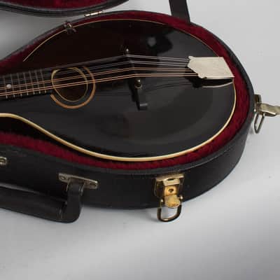 Gibson  Style A Snakehead Carved Top Mandolin (1925), ser. #77389, black tolex hard shell case. image 12