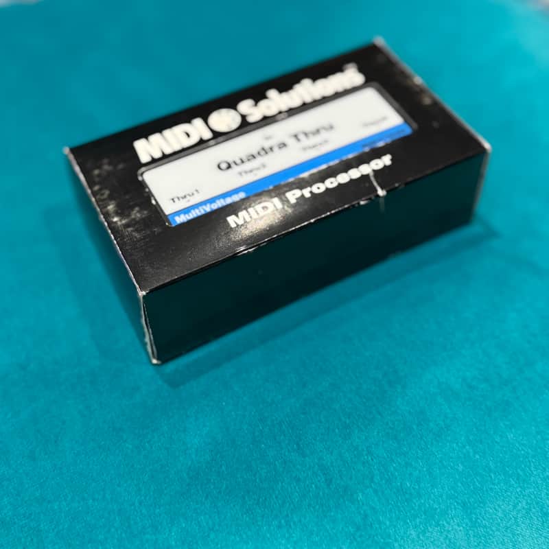 2010s MIDI Solutions Quadra Thru 4 Output MIDI Thru Box Black