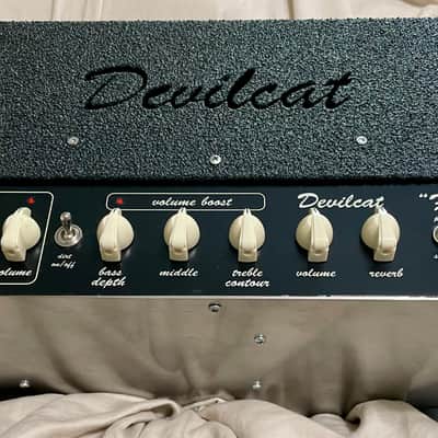 Devilcat Francine 30 Watt Class A Guitar Amp Head USA 2017 Black Crinkle Bullet Finish image 5