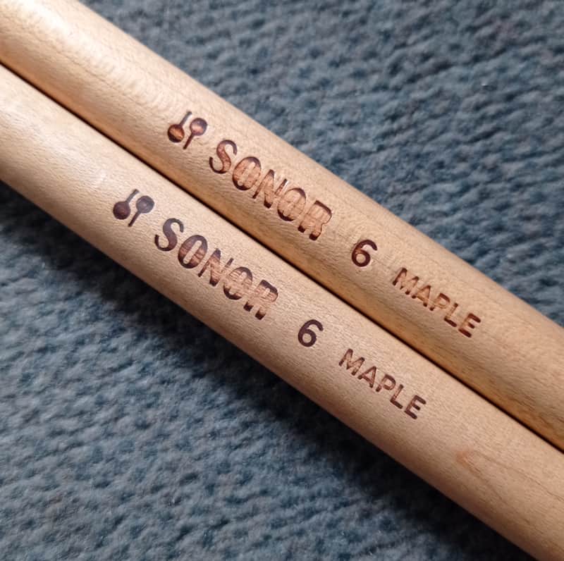 Vintage Sonor "Maple 6" Drum Sticks - Rare 1980s/90s Made in W.Germany image 1