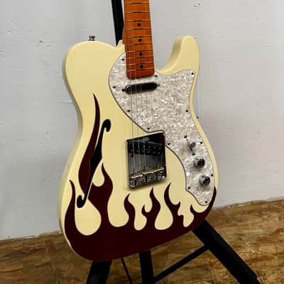 ‘03 Fender Classic Series Flame '69 Telecaster® Thinline 1/100 w/HSC image 4