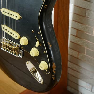 Fender Custom Shop 2025 LTD Roasted Dual-Mag II Stratocaster Relic - Aged Black image 7