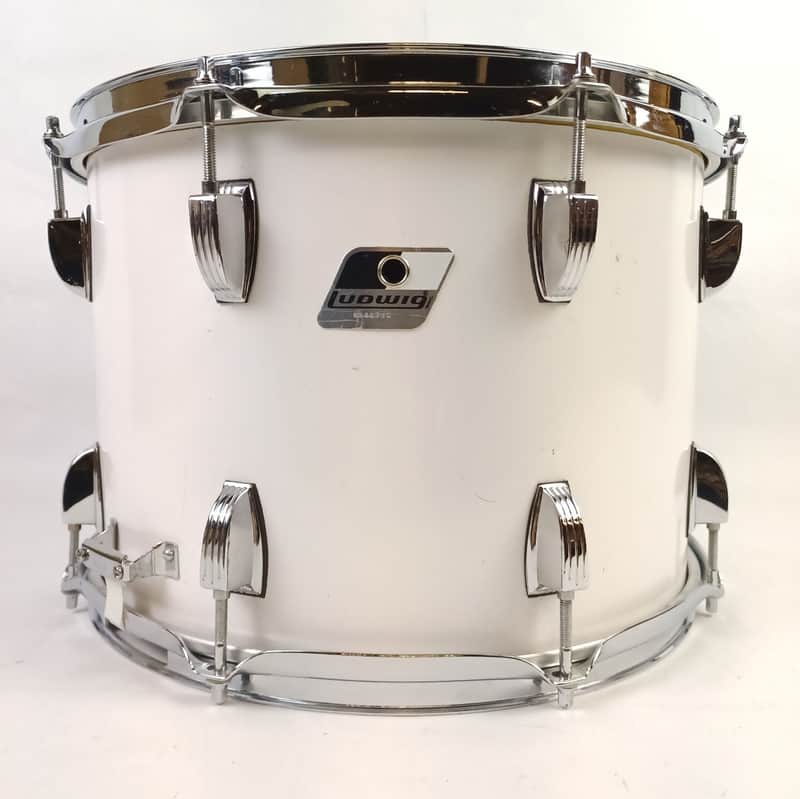 Ludwig 10x14"White Cortex Parade/Marching Snare Drum Rocker Black/White 4Ply P85 image 1