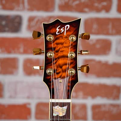 ESP Exhibition Limited Series EX16-26 Eclipse CTM Quilt Maple Top Tiger Eye Burst 2016 w/OHSC image 9