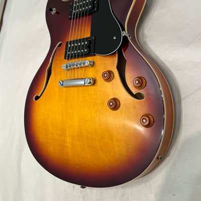 Washburn HB30TS Semi Hollow Body electric guitar made in Korea w case 2003 - Tobacco Sunburst image 9