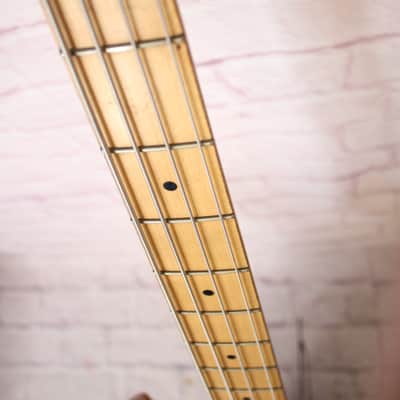 Vintage 1980s Carlo Robelli 4 String Bass- Solid Ash Body w/ Humbucker image 4