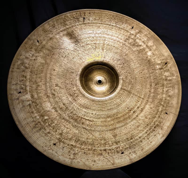 Zildjian Avedis 22" Vintage Block Stamp Hollow Logo 1954/1957 Sizzle Thin Light Jazz Crash Ride - 2570 grams image 1