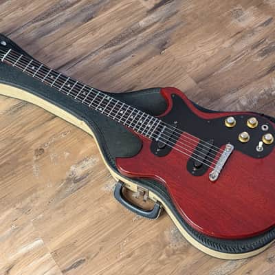 1965 Gibson Melody Maker D Double Pickup Electric Guitar Cherry With Case image 8