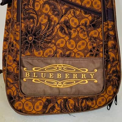 Blueberry Authentic Batik Gig Bag - Extra Sturdy Padding for Comfort and Protection image 1