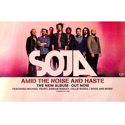 SOJA - Amid The Noise And Haste Ltd Ed New Rare Tour Poster! REBELUTION IRATION SUBLIME Nahko image 2