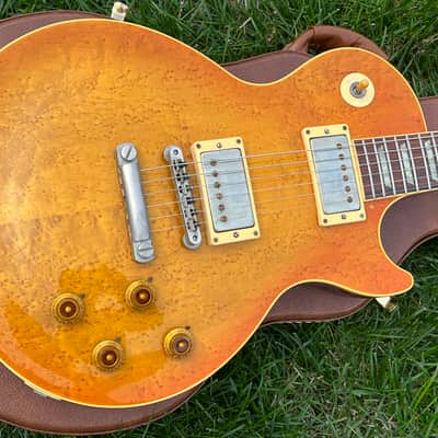 1992 Gibson Custom Shop 1960 RI Les Paul Tom Murphy Birdseye Maple Top Sunburst image 4