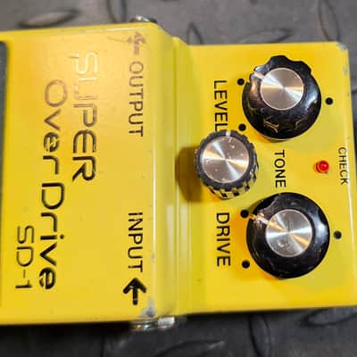 Boss SD-1 Super Overdrive Early MIT Taiwan JRC4558DD Chip ACA Converted to PSA 9vDC Spec image 3