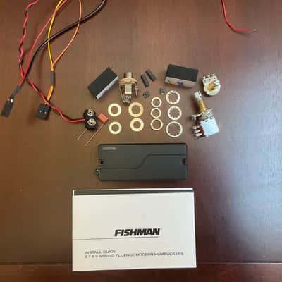 Fishman Fluence String Modern Humbucker 7 Ceramic 3 Voices BLACK image 1