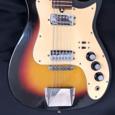 Kapa Continental 12 String Guitar - All Original - Hofner 511 Humbucker Pickups - Modern Faux Tweed Hard Case - 1966 image 20