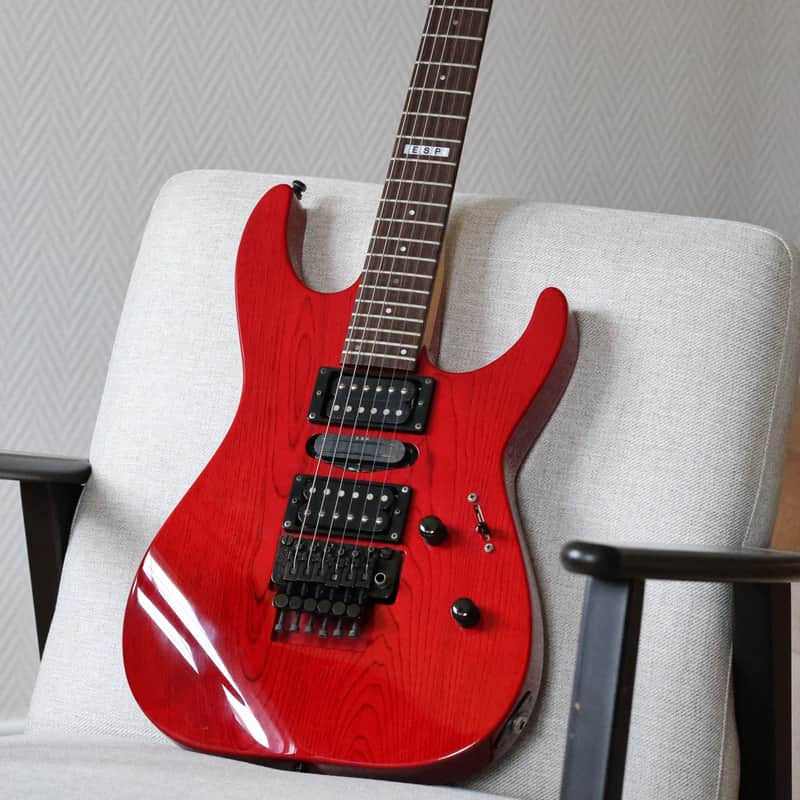 1998 ESP M-III Deluxe Transparent Red