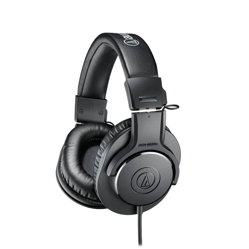 Audio-Technica ATH-M20X Professional Studio Monitor Headphones, Black image 1