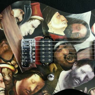 Schecter USA Masterworks #2 NOS 1997 "Christ Carrying the Cross" custom graphic image 4