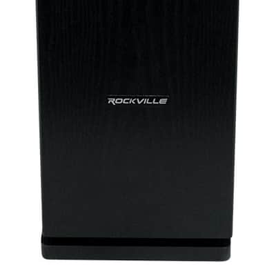 (2) Rockville RockTower 68B Black Home Audio Tower Speakers Passive 8 Ohm image 5