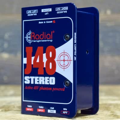 Radial Engineering J48 Stereo DI 2-Channel Phantom Powered Active Direct Box image 2
