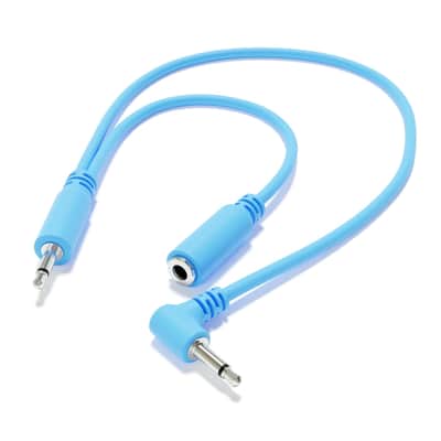 ExcelValley [6A-Pack | 150 cm - 59.06"] Right Angle Hopscotch Mono Splitter Y Patch Cables TS 3.5mm 1/8" Eurorack Synth image 3
