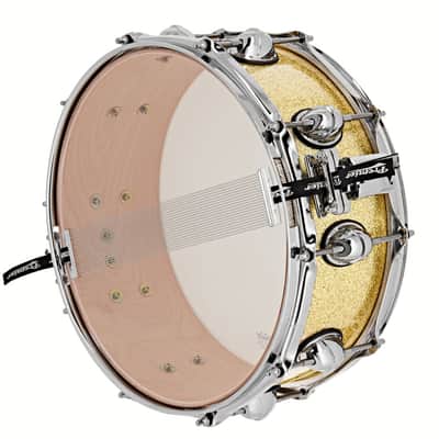 Premier Genista Classic 14" x 5.5" Vintage Gold Sparkle Snare Drum PGB1455SVGX image 3