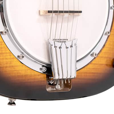 Gold Tone Solid Body Electric Banjitar Tobacco Sunburst, Left Handed image 3
