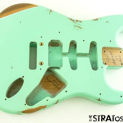 Fender Custom Shop W25 Custom Deluxe Relic HB S-1 BODY Strat Aged Surf Green