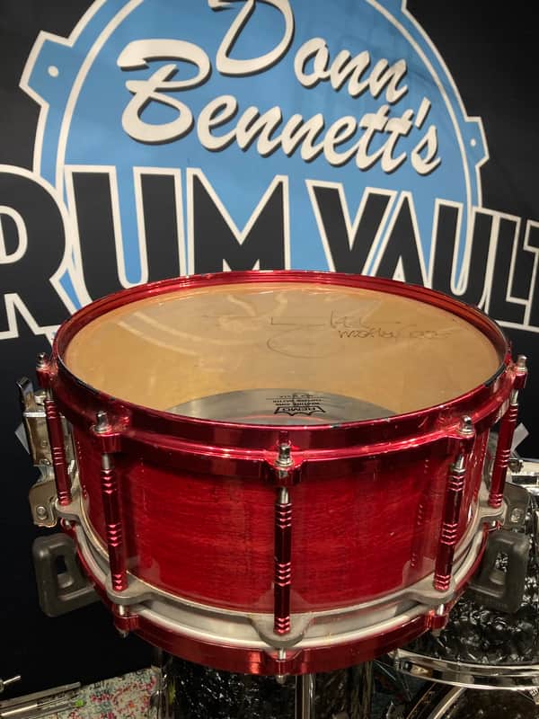 Tommy Lee's Motley Crue "Girls, Girls, Girls" Tour Pearl Free Floating Snare Drum. SIGNED! image 1