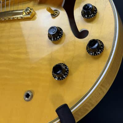 Gibson Custom Limited Edition 1960 ES-355 Reissue Figured Light Aged - Antique Blonde image 9