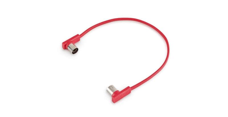 RockBoard FlatPatch MIDI Cable 11.81" (30cm) Red image 1