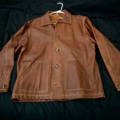 Vintage USA Red Wing Shoes X Eric Clapton Leather Jacket Large VERY RARE 2001 image 4