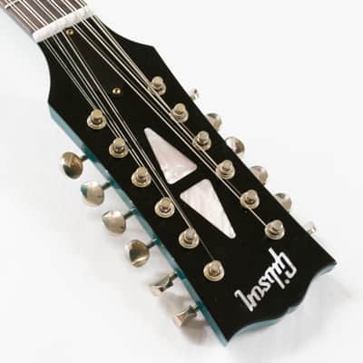 Gibson Custom 1965 Non-reverse Firebird V 12-string Electric Guitar - Aqua Mist image 8