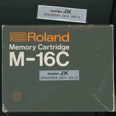 Roland  M-64c & Roland M-16c Super JX Sequencer Data 1.0 Memory Cartridge for Super JX pair of cartridges. image 3
