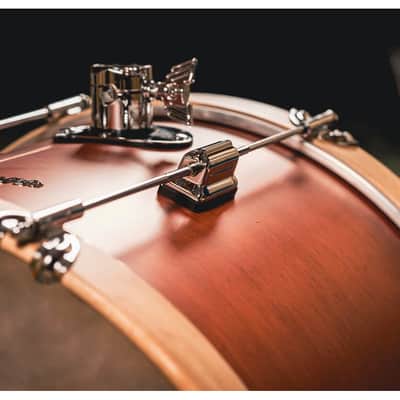 Rogers TWR-0318HX-SRM Tower 3pc 18x14/12x8/14x14 Satin Red Mahogany w/Wood Hoop image 3