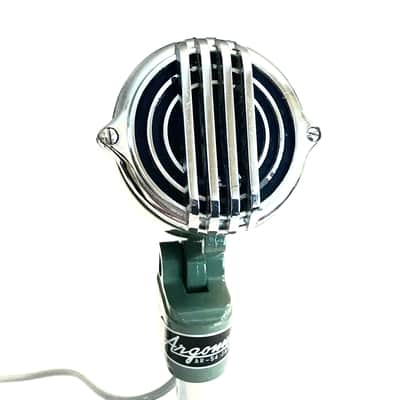 Vintage 1950’s Argonne AR-54  “Big Walter” HiZ Crystal Bullet Microphone with Stand - Harmonica Mic image 2