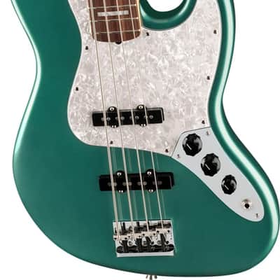 Fender Adam Clayton Jazz Bass. Rosewood FB, Sherwood Green Metallic image 5