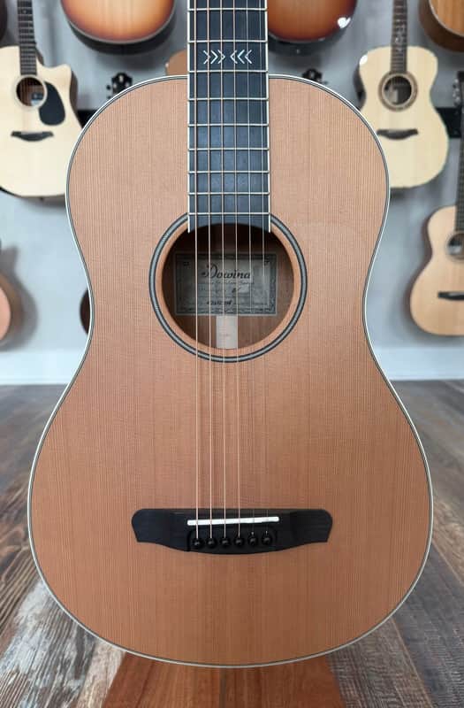 Dowina Mahogany Bona Vida - Cedar/Mahogany Parlor Sized Acoustic Guitar with Hardshell Case image 1