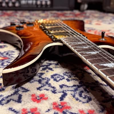 2015 B.C. Rich Mockingbird Pro X Custom Special X3 - Made In Korea - Tobacco Burst AAA Quilted Contoured Top w/ Gold Hardware image 15