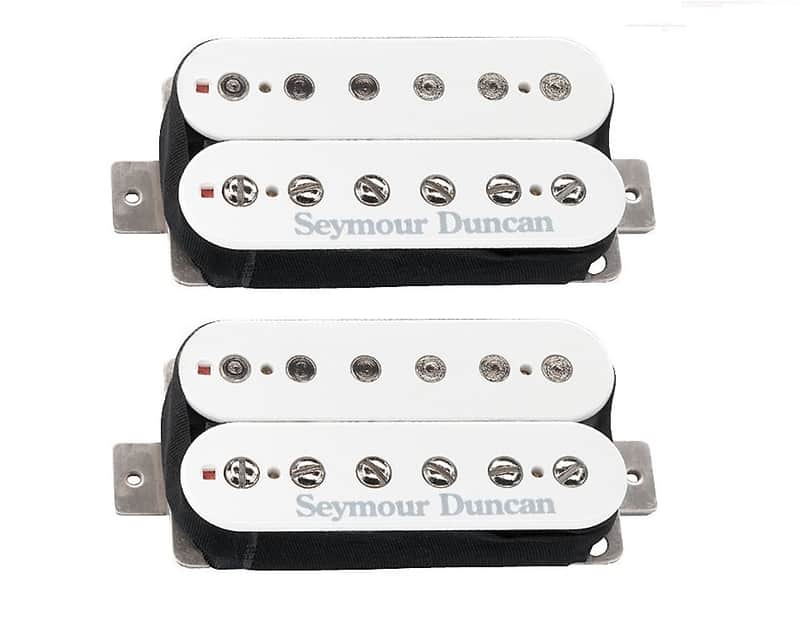 Seymour Duncan Distortion Mayhem White Humbucker Guitar Pickup Set SH-6b & SH-6n Neck & Bridge Set image 1