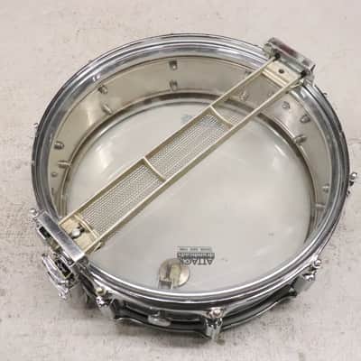 Rogers "7-Line" Dyna-Sonic 5x14" Brass Snare Drum "Beavertail" Lugs Vintage 1960's image 12