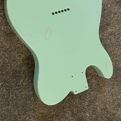 2021 Fender American 60s Telecaster guitar body Daphne Blue image 4