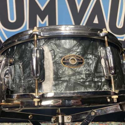 Slingerland -  1960s, 5.5x14" 8-lug 1 Ply Gene Krupa Radio King Model Snare Drum, Clamshell, Black Diamond Pearl image 3