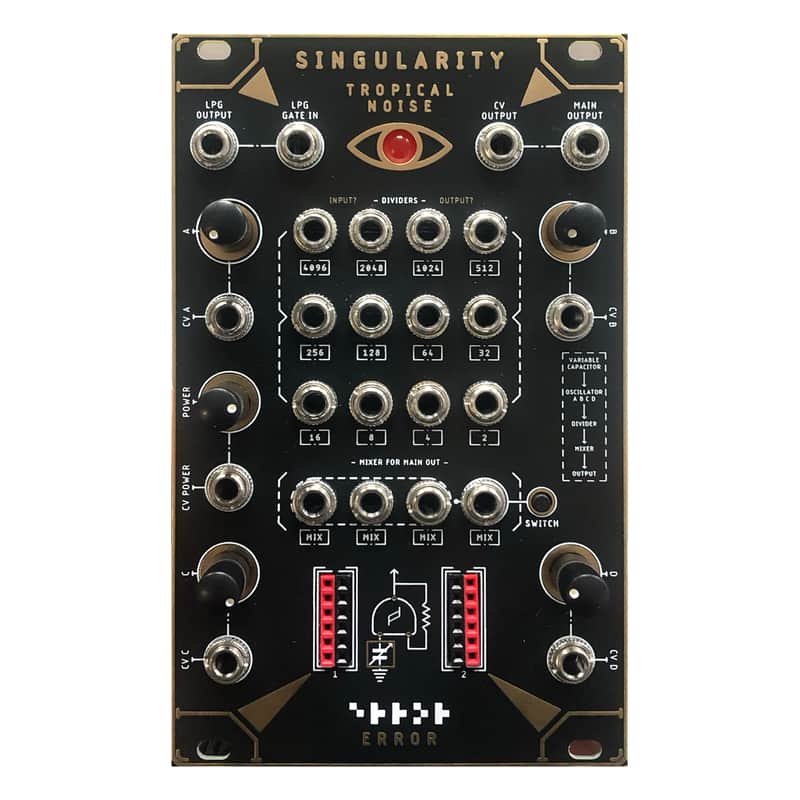 Error Instruments Singularity Active/Passive Eurorack Drum Synth Module (Gold) image 1