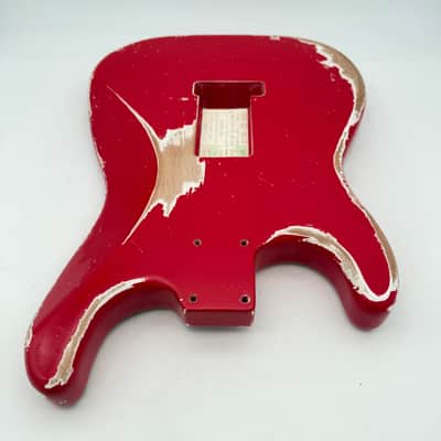 MJT Stratocaster Body Alder Relic Nitro USA Light bb544 image 7