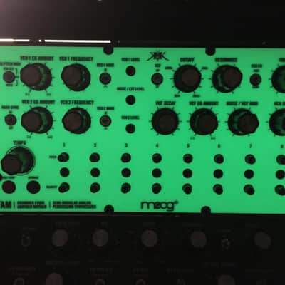 Sunshine Design GLOW in the DARK Skin Overlay fits Moog DFAM Drummer From Another Mother image 1