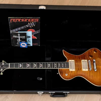 2002 Fernandes American Custom Ravelle Custom, Hand-Made w/ AAAAA Flame Maple Top, Case & Tags image 22